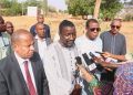 Niamey : Le Ministre de la Communication sur le site de construction de la Maison de la Presse