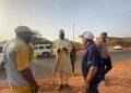 L&rsquo;Administrateur Délégué de la Ville de Tahoua sur le chantier des travaux de voirie