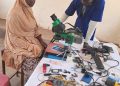 Zinder :  3 jeunes femmes déscolarisées et défavorisées de la commune de Droum se fraient un chemin en maintenance des smartphones grâce à une formation initiale du PVI
