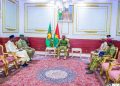 Les ministres chargés de la sécurité des États de l »AES reçus par le capitaine Ibrahim TRAORÉ du Burkina Faso.